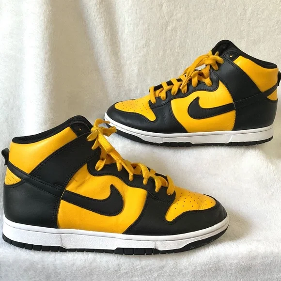 Nike Dunk High Retro Goldenrod Black Yellow DD1399-700 Men’s Sz 9.5 - Picture 2 of 16